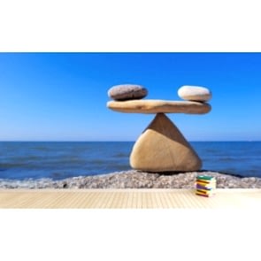 Hayatın Dengesi 3 Boyutlu Duvar Kağıdı