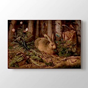 Hair In The Forest - Yağlı Boya Duvar Dekor Kanvas Tablo