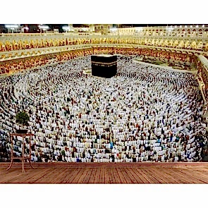 Kabede Namaz 3 Boyutlu Manzara Duvar Kağıdı Modeli