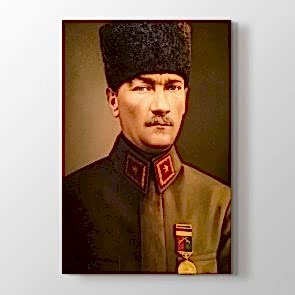 Atatürk Askeri Üniformalı Tablosu | Atatürk Tabloları - halicikmazlari.shop