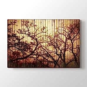 Tahta Duvarda Saat Tablosu | Restoran Tabloları