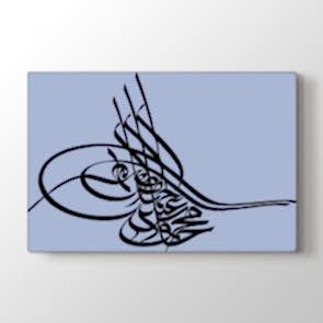 Osmanlı Tuğrası Mavi Arkaplan Tablosu - Satılık Tablolar