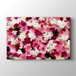 Pembe Çiçek Buketi Tablosu | Çiçekli Tablolar