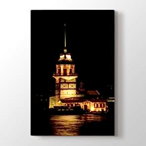 Kız Kulesinde Akşam - Şehir Dekoratif Duvar Tablosu