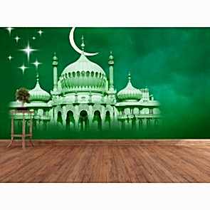 İslamın Rengi 3 Boyutlu Resimli Duvar Kağıdı
