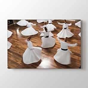 Semazenler Gösterisi Tablosu | Salon Duvar Tabloları