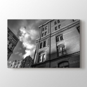 Yerden Yüksek - Siyah Beyaz Duvar Dekor Kanvas Tablo