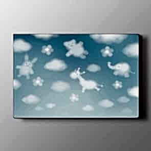 Sevimli Bulutlar Tablosu | Bebek Odası Tabloları