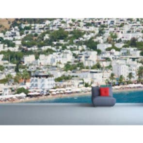 Bodrum Evleri 3D Duvar Kağıdı