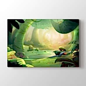 Keşfedilmemiş Bekleyen Orman Tablosu | Bebek Odası Tabloları