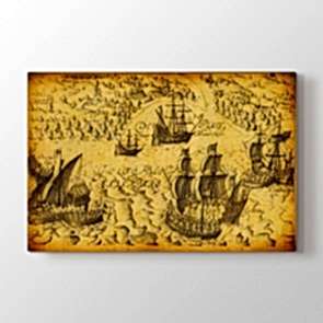 Tarihi Korsan Gemileri Tablosu | Harita Tablo