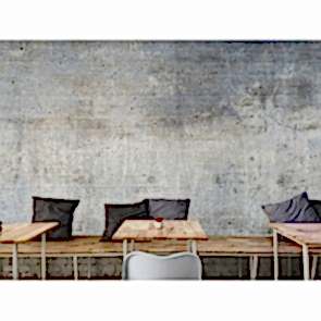 Beton Duvar - 3 Boyutlu Taş Desenli Duvar Kağıdı Modeli Uygulama