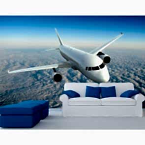 Yüksek Uçuş 3 Boyutlu Manzara Duvar Kağıdı Modeli