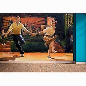 Lindy Hop Dans Kareografisi Duvar Kağıdı Modeli