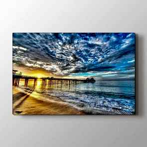 İskele - Doğa Manzara Kanvas Tablosu