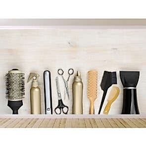 Kuaför Eşyaları 3D Duvar Kağıdı Modeli