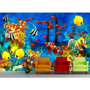 Sualtı Çizimi - Duvar Kağıdı Modeli