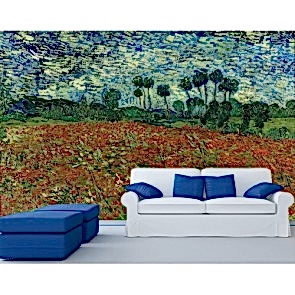 Van Gogh - Poppy Field Duvar Kağıdı Modeli