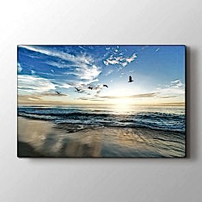 Martıların Keyfi Tablosu | Manzara Tabloları Fiyatları