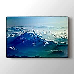 Bulut ve Dağ Tablosu | Doğa Tabloları