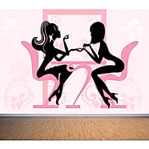 El Bakımı 3 Boyutlu Kuaför Duvar Kağıdı