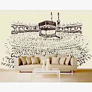 Karakalem Kabe 3 Boyutlu Manzara Duvar Kağıdı Modeli