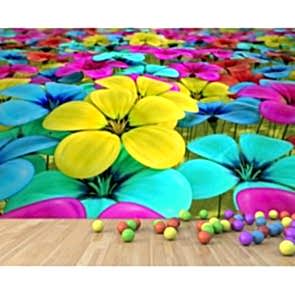 Yapraklar Açtı 3 Boyutlu Manzara Duvar kağıdı