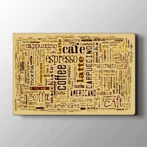 Espresso Cappucino Tablosu | Kafe Için Tablo