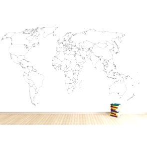 Boyanabilir Dünya Haritası