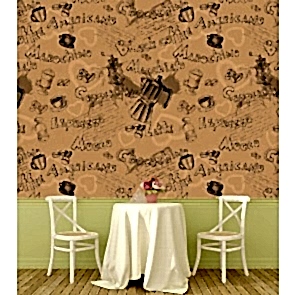 Morachino Americano Kafe ve Restoran Duvar Kağıdı Modeli