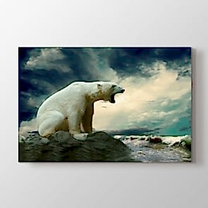 Küresel Isınma - Vahşi Yaşam Resimli Kanvas Tablo Modeli