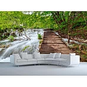 Şelale Köprüsü Şelale Manzara Duvar Kağıdı