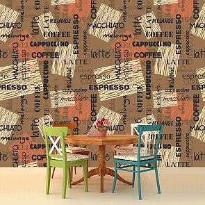 Sütlü Latte Kafe ve Restoran Duvar Kağıdı Modeli