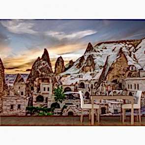 Kapadokya Açık Hava Müzesi 3 Boyutlu Duvar Kağıdı