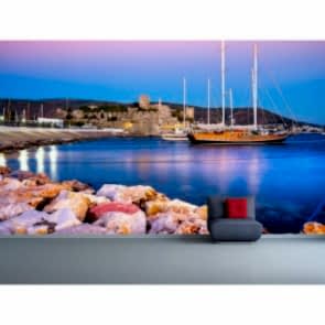 Bodrum Marina 3 Boyutlu Duvar Kağıdı