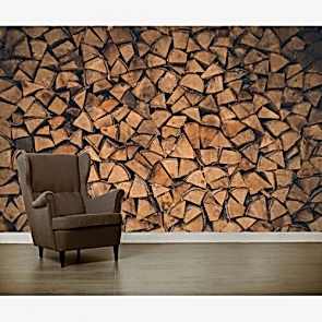 Yaş Odunlar 3 Boyutlu Duvar Kağıdı