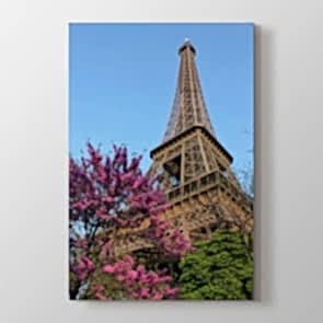 Eiffelin Çiçekleri - Şehir Resimli Tablo Modeli