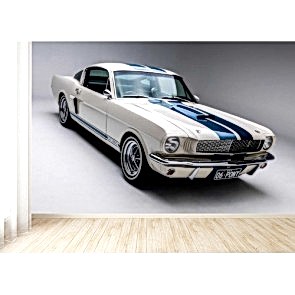Mustang Araba Modeli - Araba 3D Duvar Kağıdı