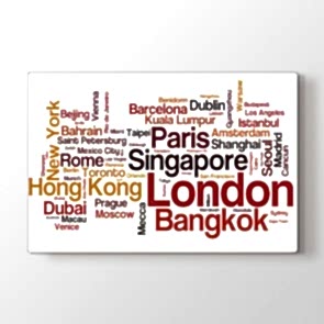 Dünyayı Geziyorum - Ofis Kanvas Tablosu