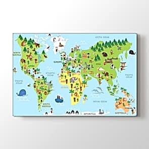 Kültür Çeşitlerine Göre Dünya Tablosu | Harita Tablo