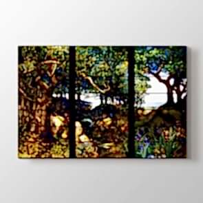 Üç Pencere - Modern Kanvas Tablosu