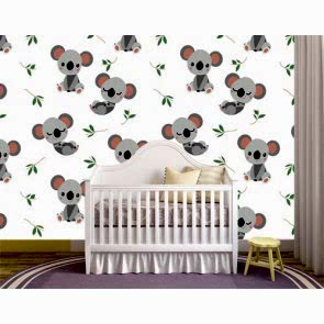 Koalaların Tatlılığı - 3D Çocuk ve Bebek Odası Duvar Kağıdı Uygulama