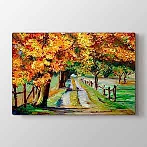 Yağlı Boya Sonbahar - Yağlı Boya Kanvas Tablosu