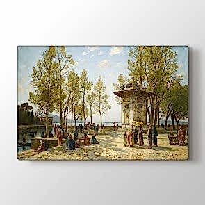 Osmanlı Dönemi Çeşmeli Park Tablosu - Yazılı Tablolar