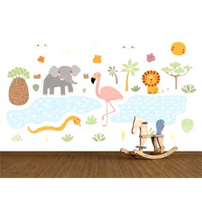 Hayvanlar ve Doğa - 3D Çocuk ve Bebek Odası Duvar Kağıdı Uygulama