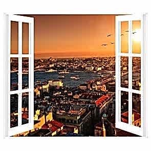 Pencereden İstanbul Manzarası