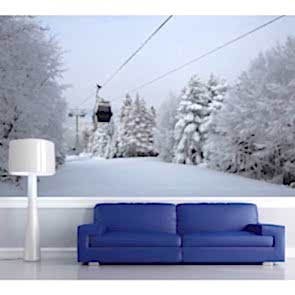 Uludağ Teleferik Gezintisi 3 Boyutlu Duvar Kağıdı