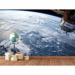 NASA Uygudu ile Dünya Uzay Duvar Kağıdı Modeli