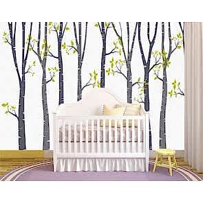 Ağaçların Dünyası - 3D Çocuk ve Bebek Odası Duvar Kağıdı Uygulamak