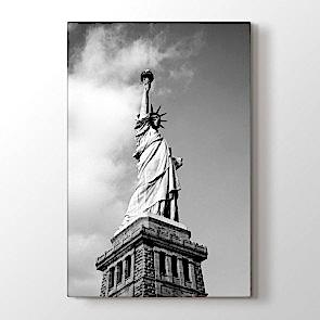 Siyah Beyaz Özgürlük Heykeli Tablosu | Siyah Beyaz Tablo